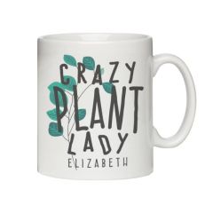 Personalised Crazy Plant Lady Mug 
